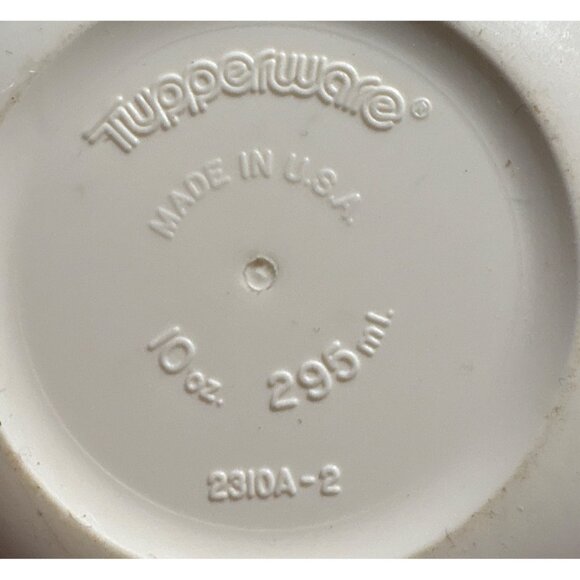 Tupperware Sugar Bowl With Pink Snap Lid 10oz #2310A-2 Vintage 1990's - Picture 6 of 7